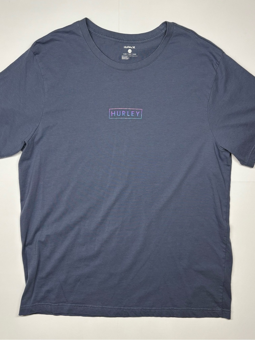 Hurley Men’s Short Sleeve Logo Tee — Slate Blue